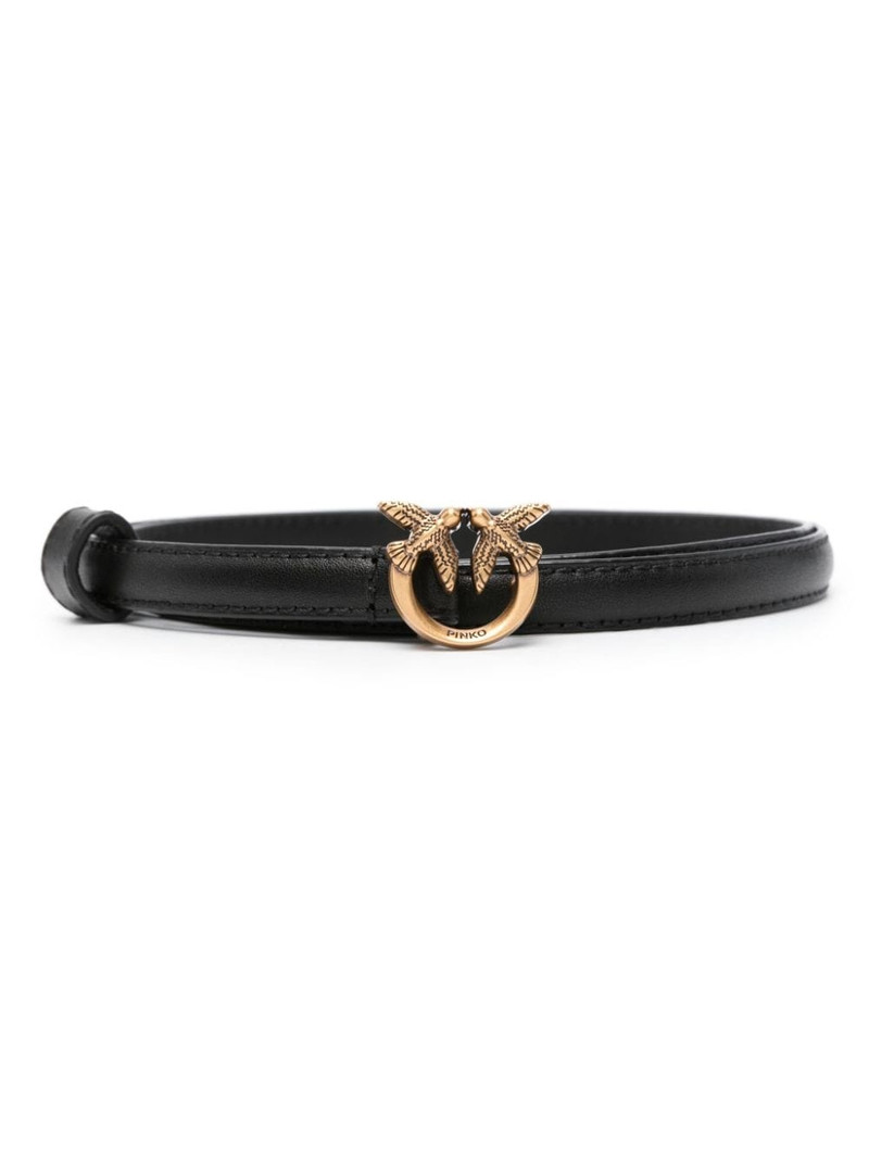 Love Birds-buckle leather belt 1
