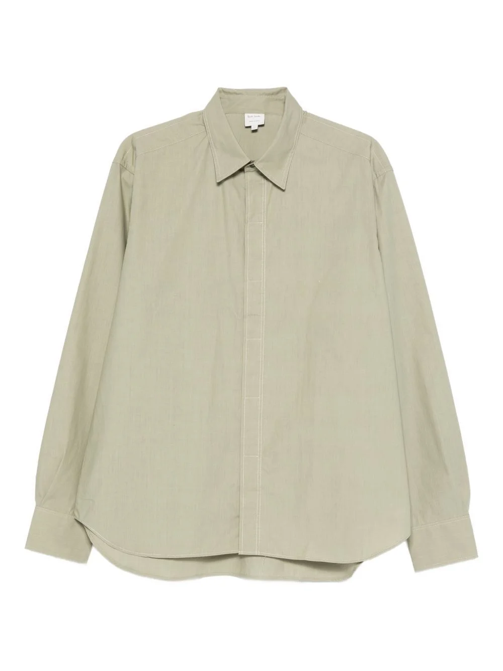 Topstitching buttoned shirt - 1