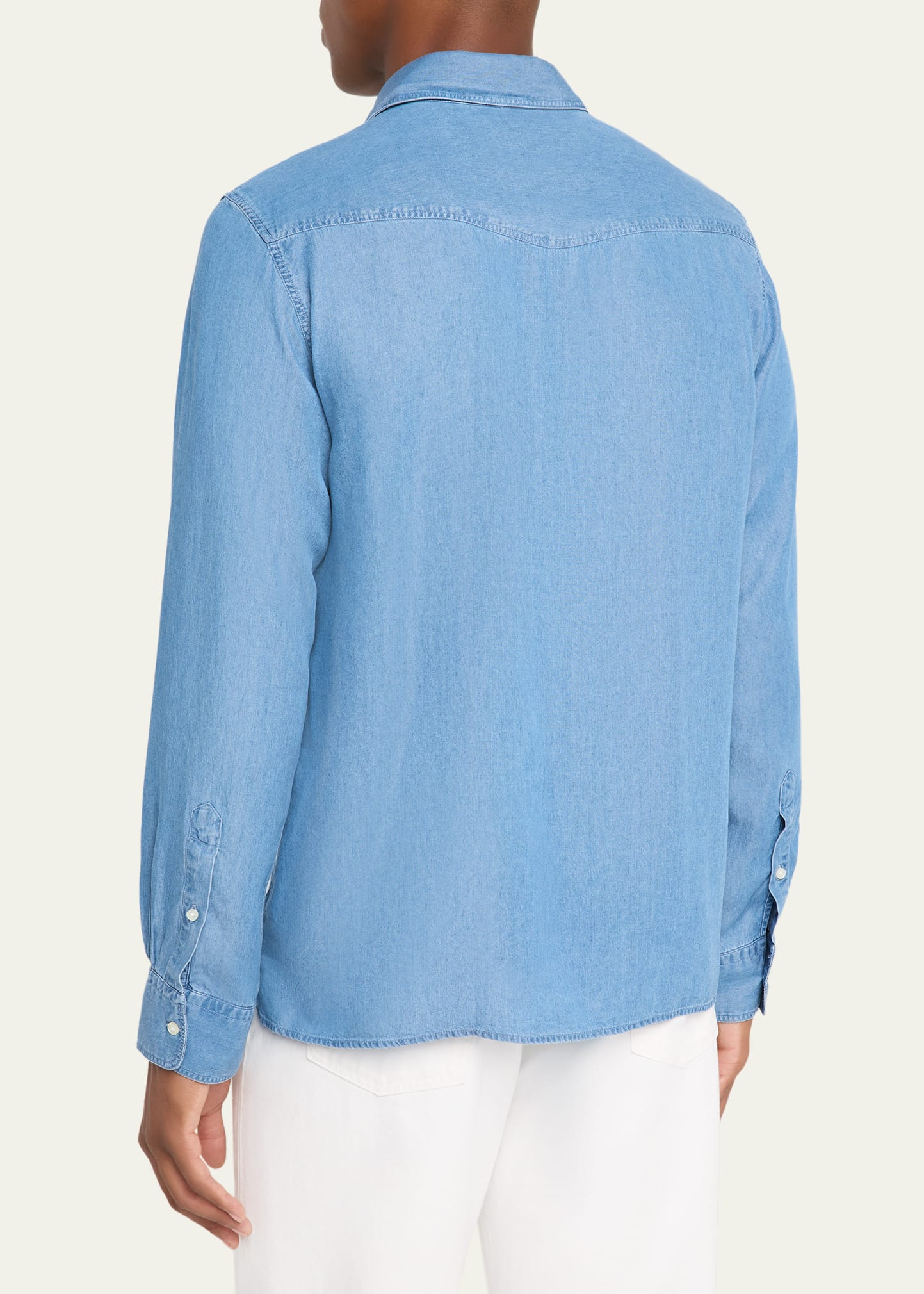 Men's Alex Lyocell Pocket Button-Down Shirt - 3