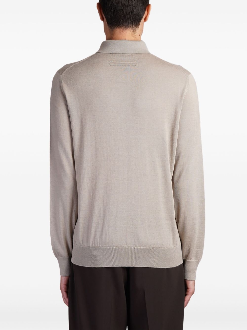 knitted polo shirt - 4