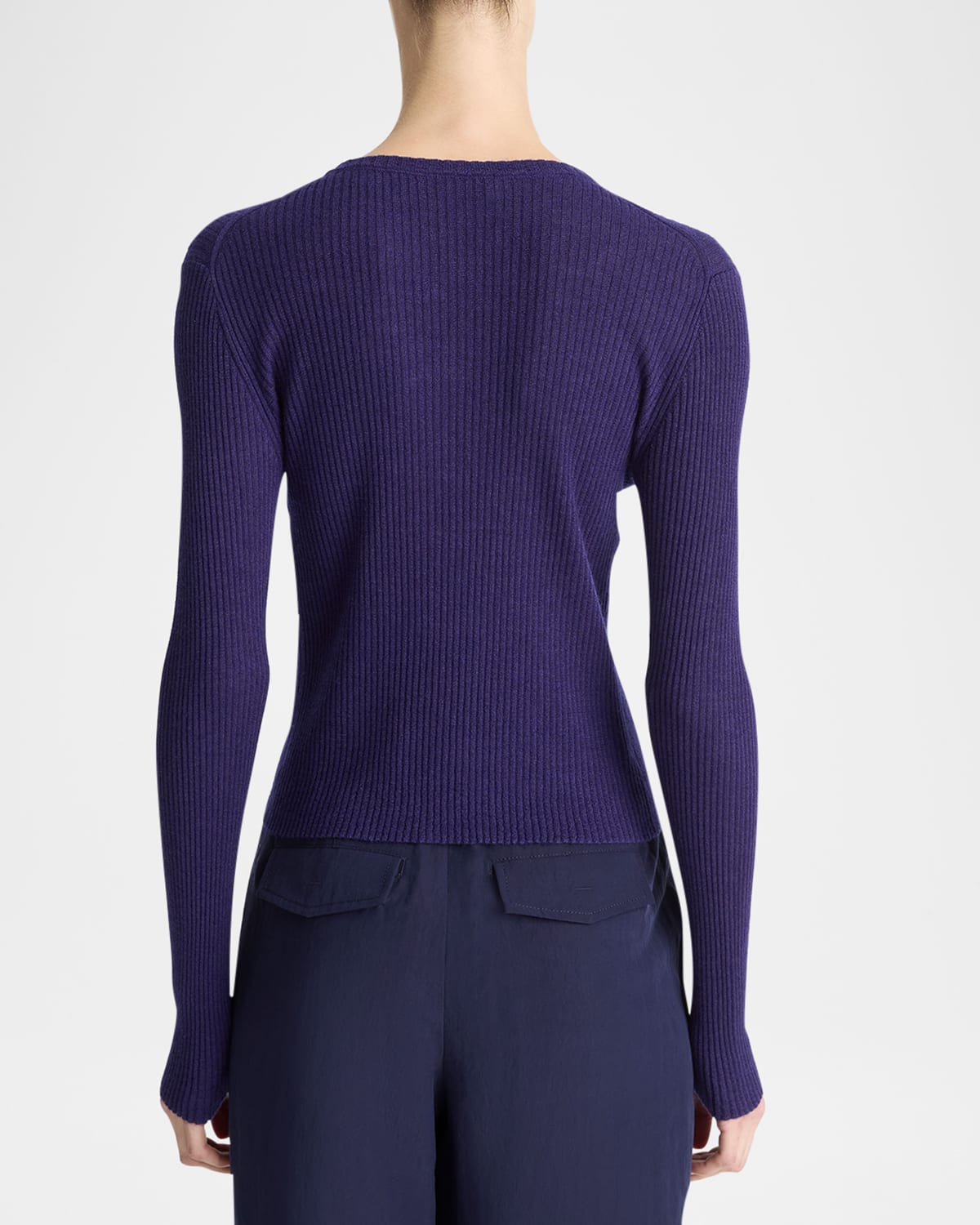 Ribbed Long-Sleeve Henley - 2