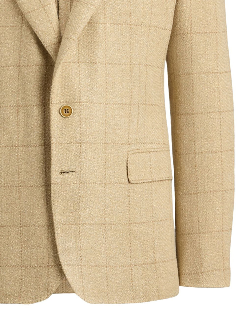 Ralph Lauren check-pattern single-breasted blazer outlook