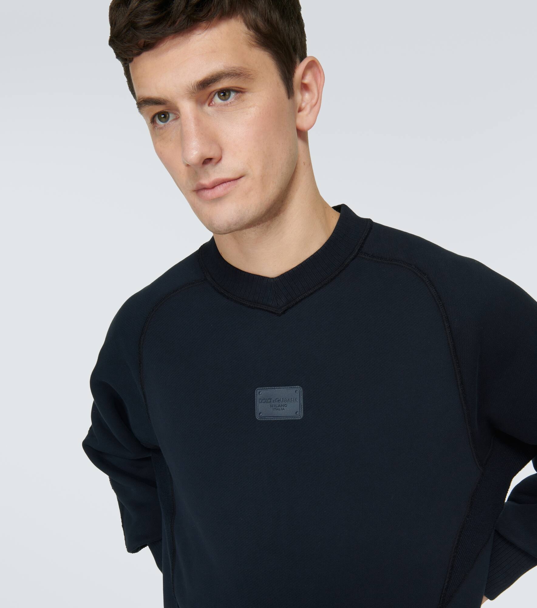 Logo cotton jersey sweatshirt - 5