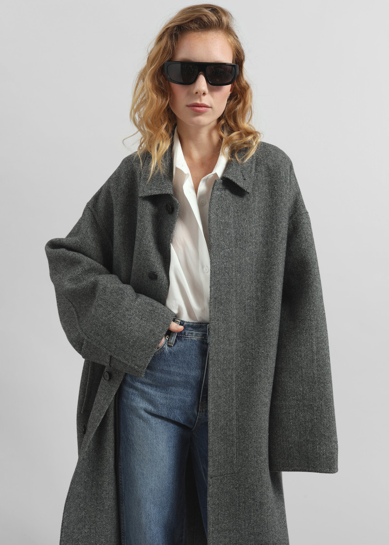 Knole Wool Coat - Grey 5