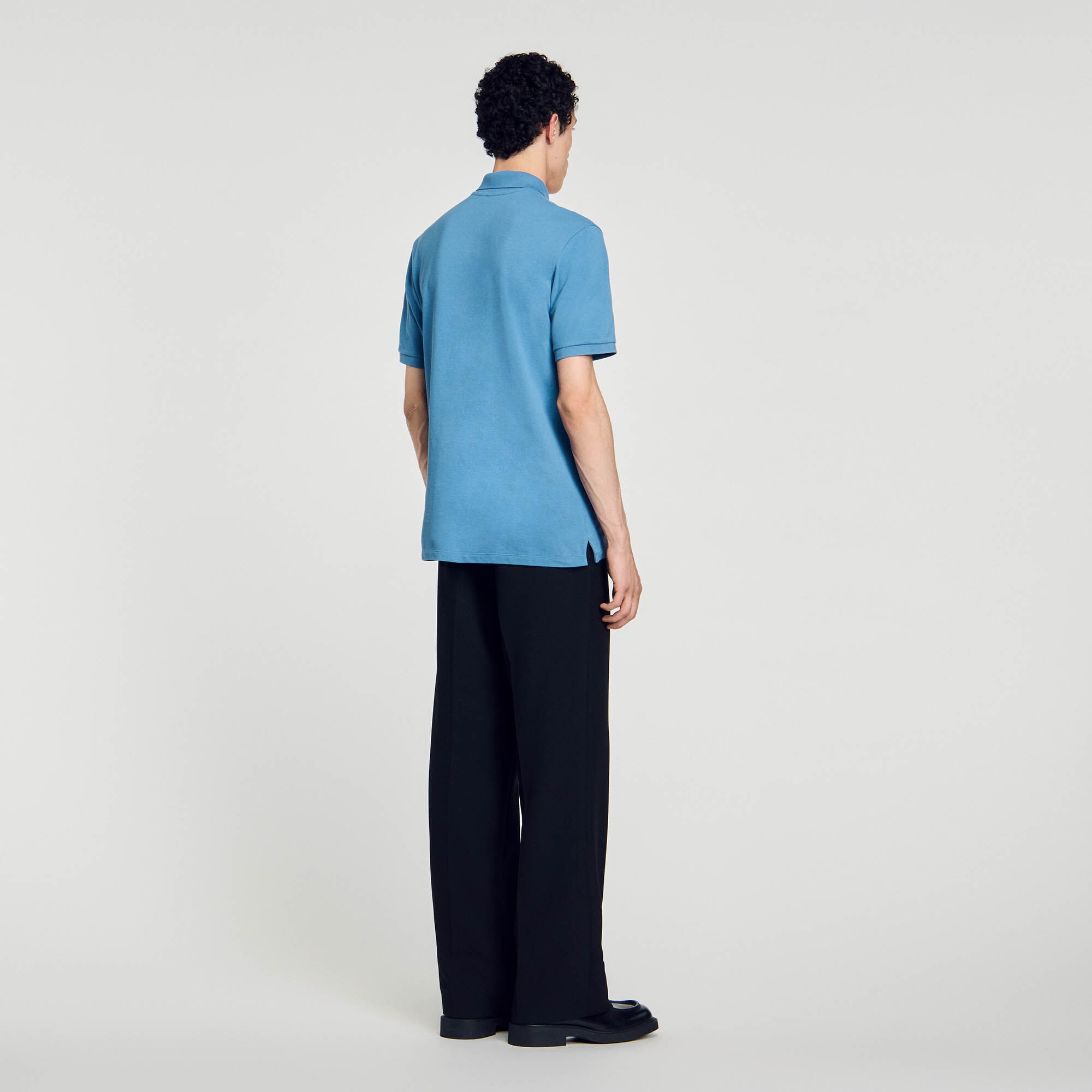 POLO SHIRT WITH SQUARE CROSS PATCH - 6