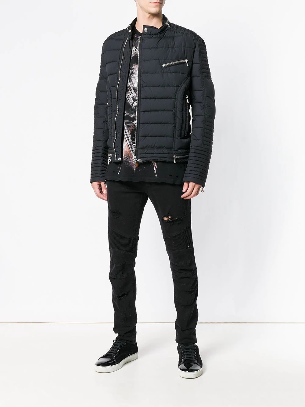 down biker jacket - 2