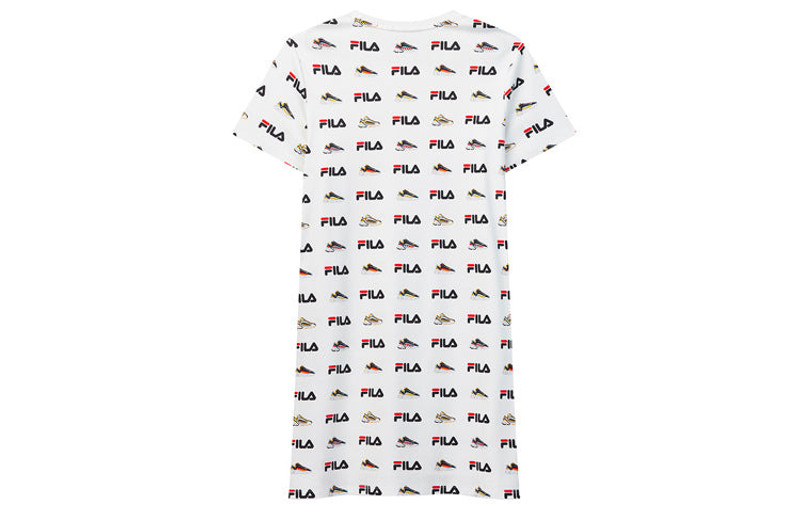 FILA (WMNS) FILA Sports Full Print Knit T-Shirt F11W028323F-WT outlook