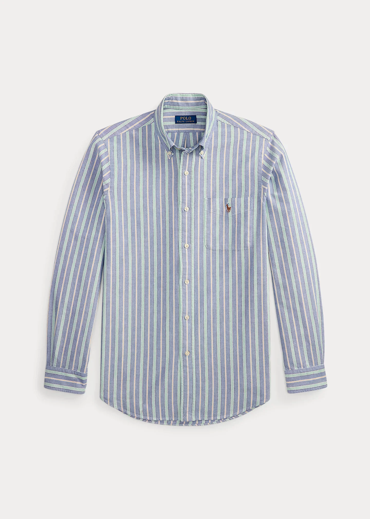 Classic Fit Striped Oxford Shirt - 1
