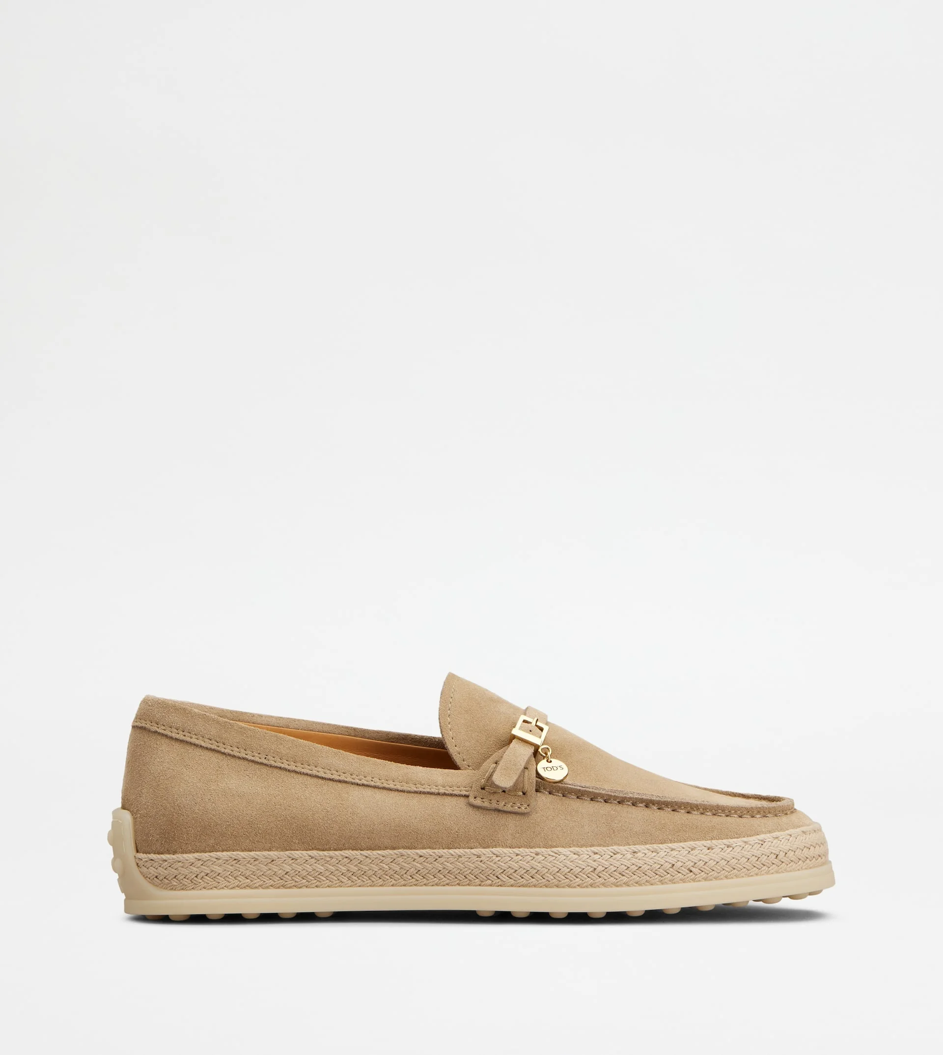 LOAFERS IN SUEDE - BEIGE - 1