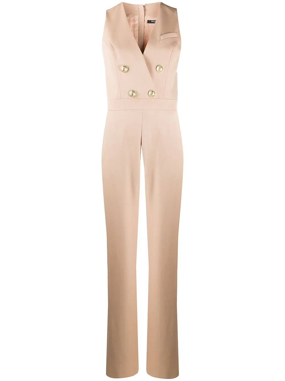 gold-tone buttons jumpsuit - 1