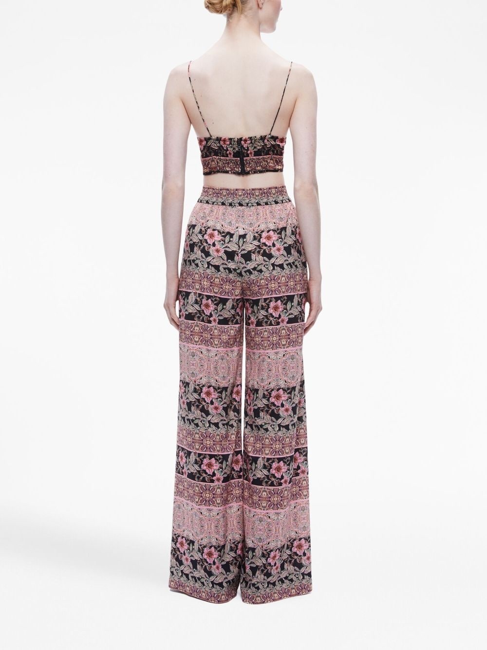 Tay floral-print cropped top - 4