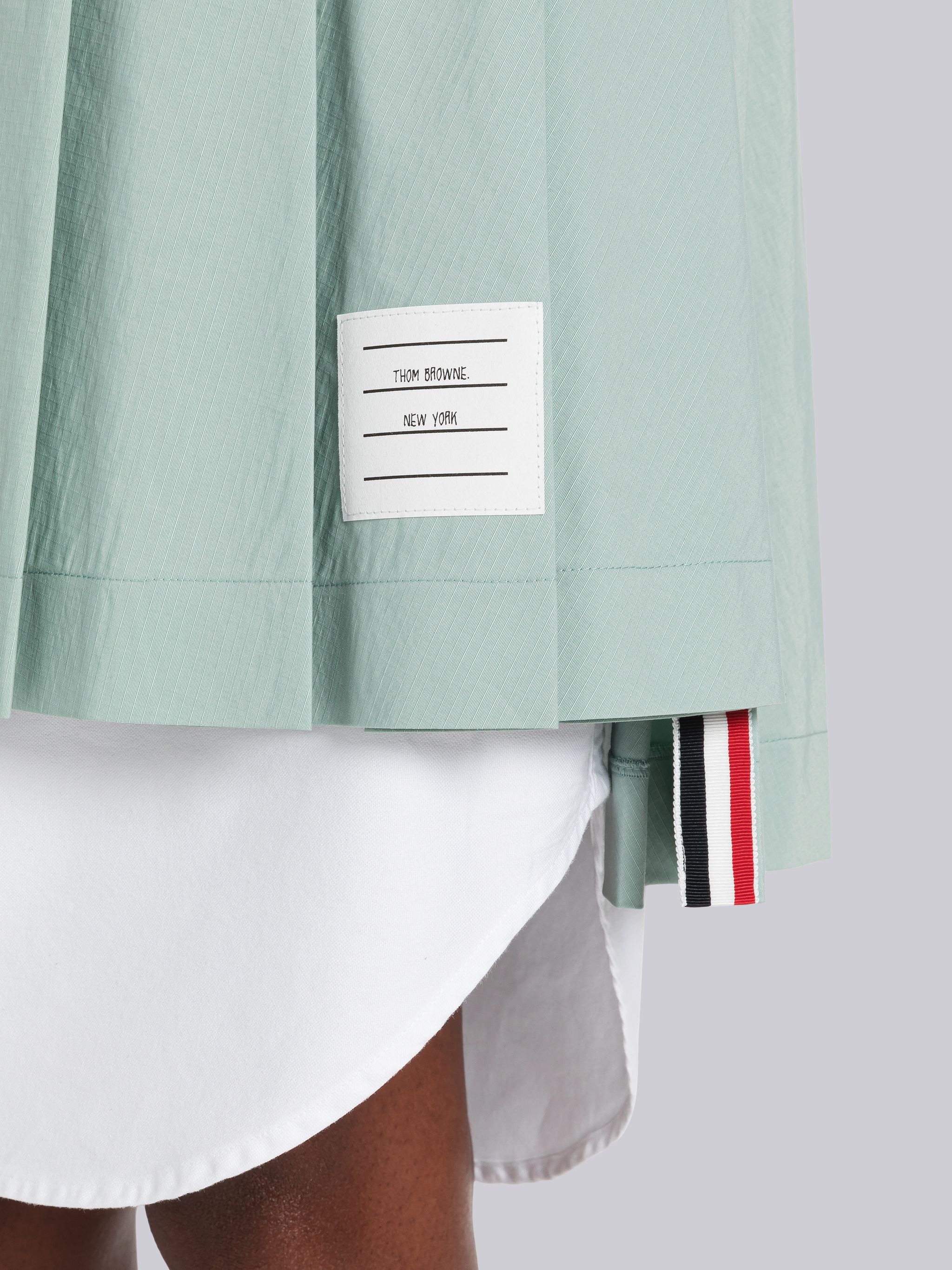 Ripstop Lace Up Pleated Mini Skirt - 5