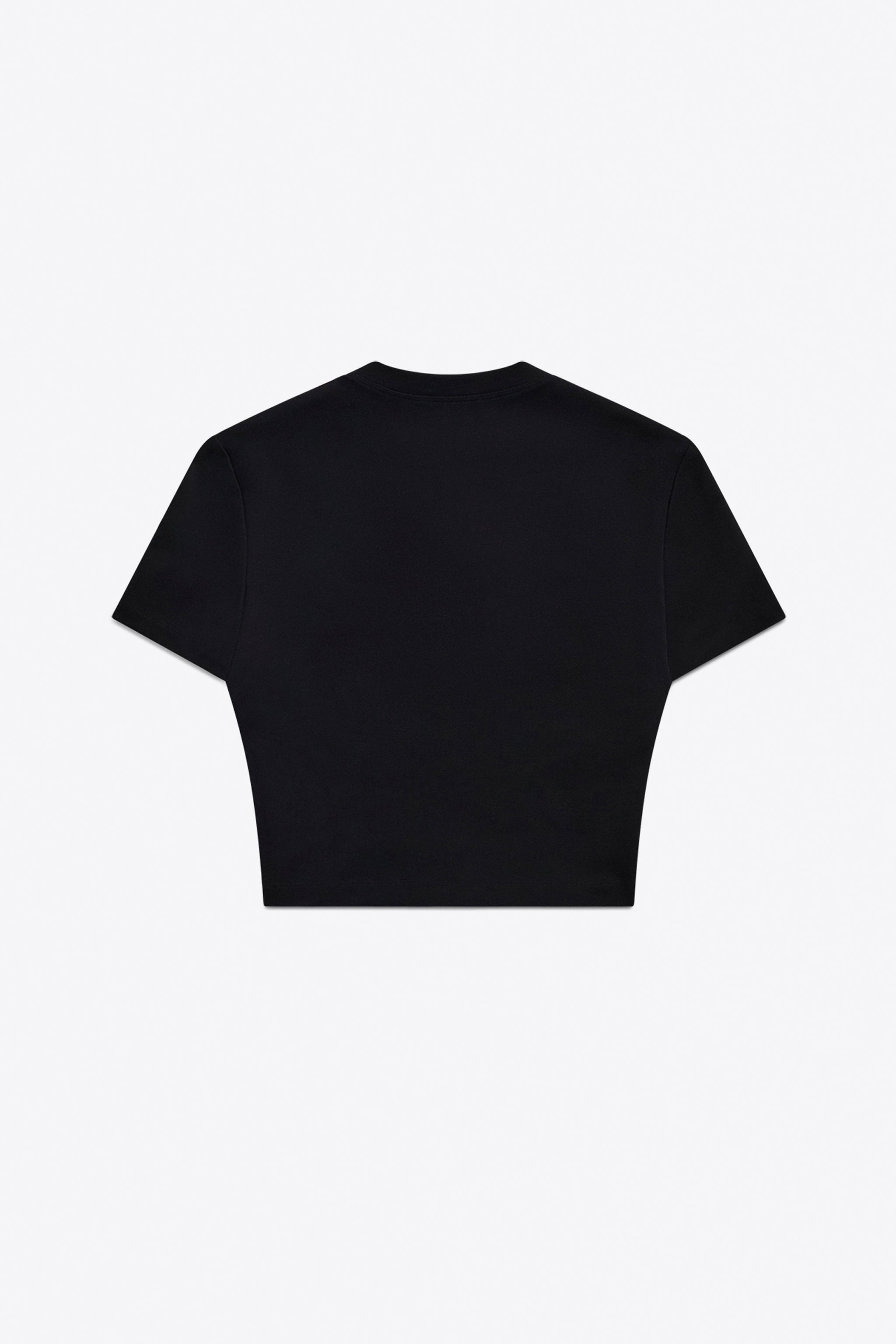 CRYSTAL FLOWER CROPPED T-SHIRT - 2