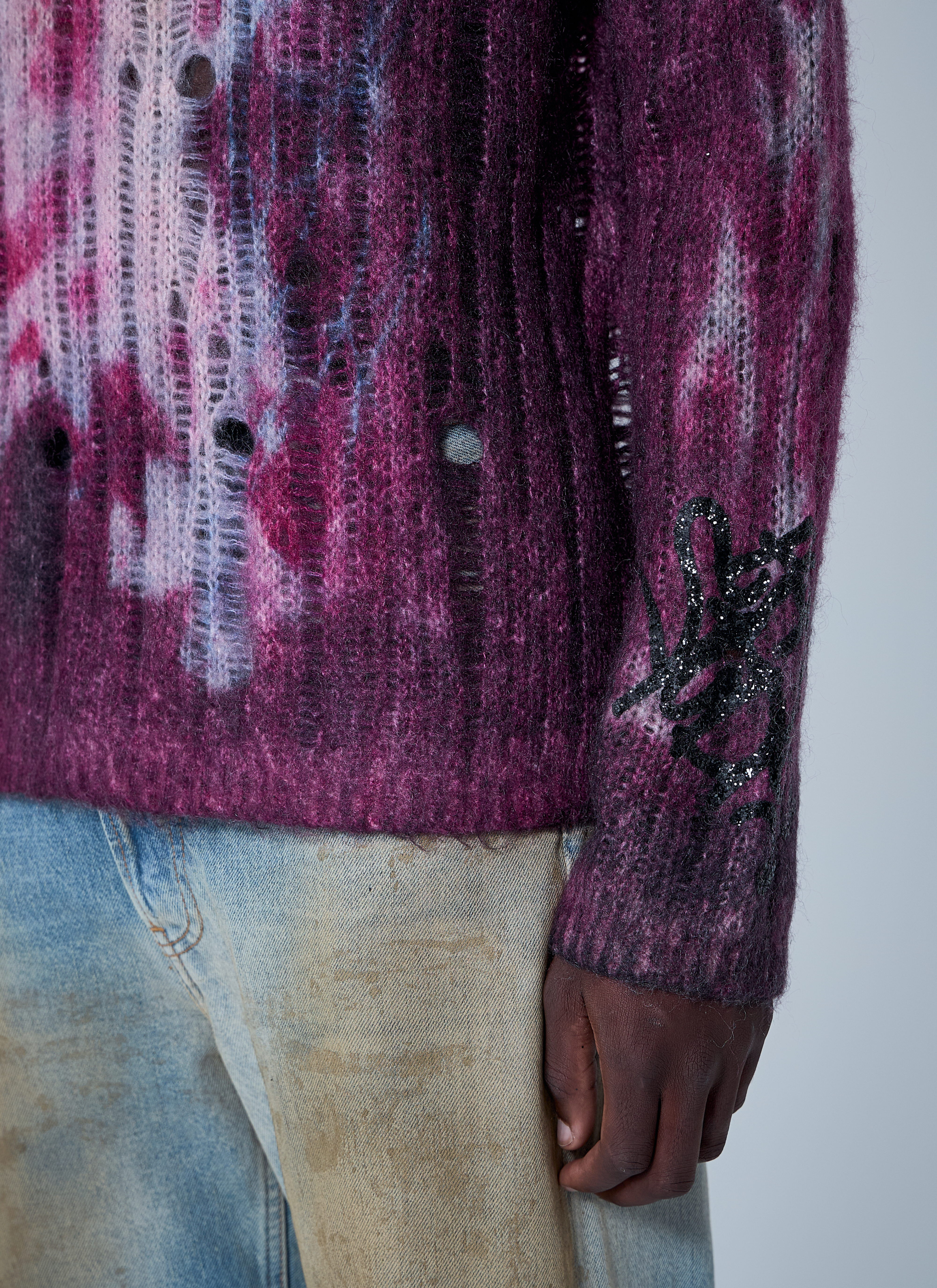 Printed Knit Sweater - 5