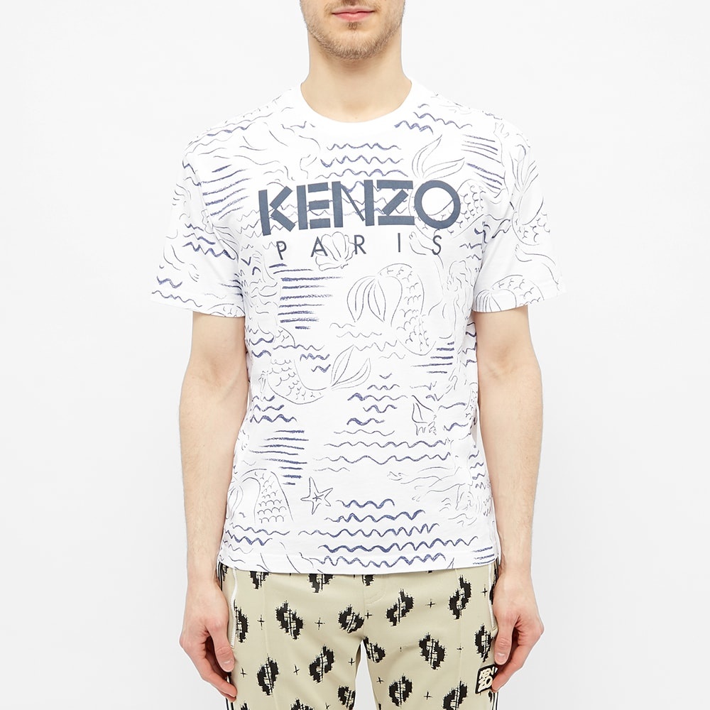 Kenzo All Over Print Logo Tee - 4