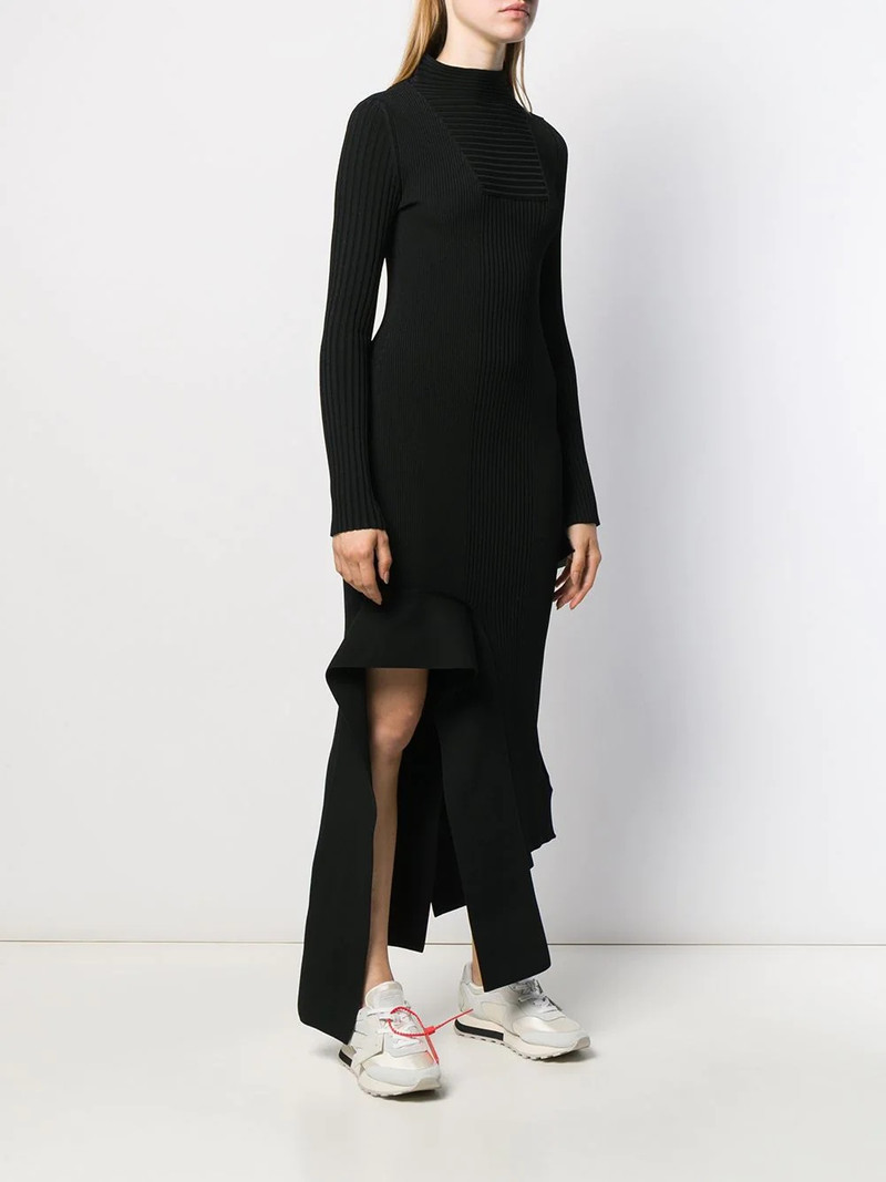 asymmetric knitted dress 3