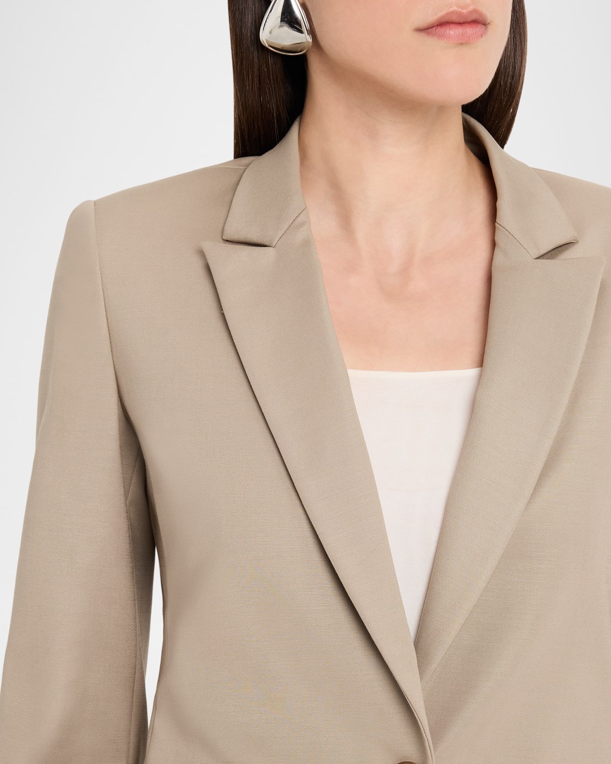 Cotton Couture Single-Button Blazer - 5