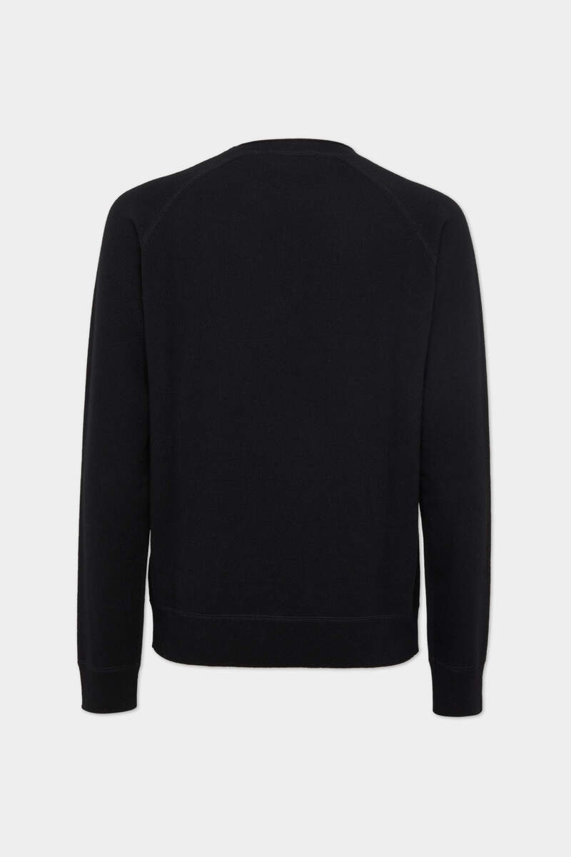KNIT V-INSERT SWEATER - 2