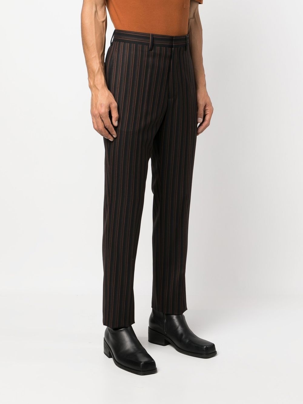 striped tailored wool trousers - 3