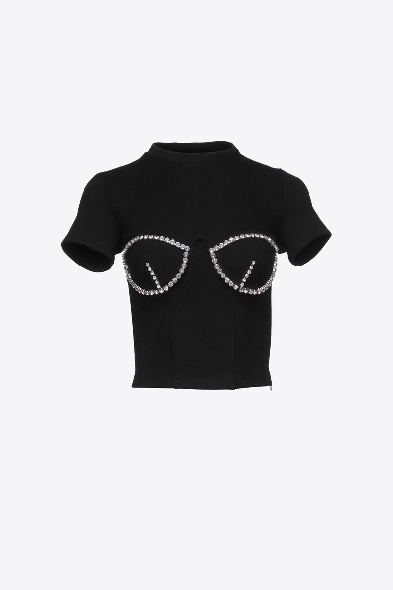 CRYSTAL BUSTIER CUP T-SHIRT 1