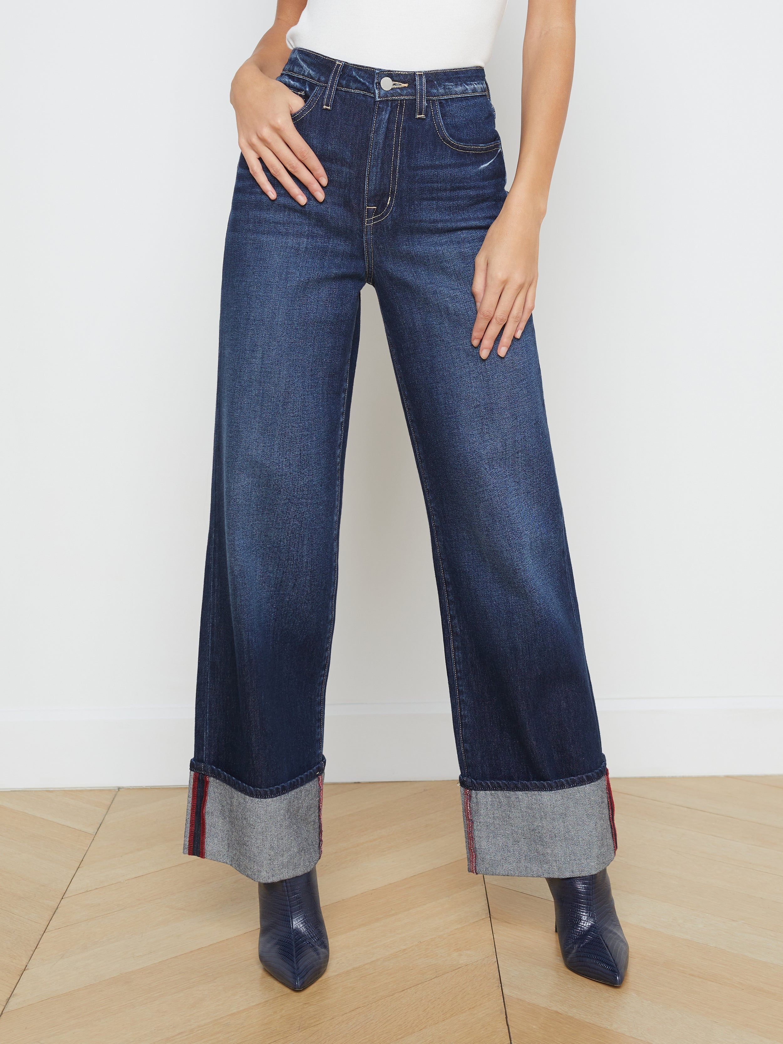 Miley Cuffed Wide-Leg Jean - 3