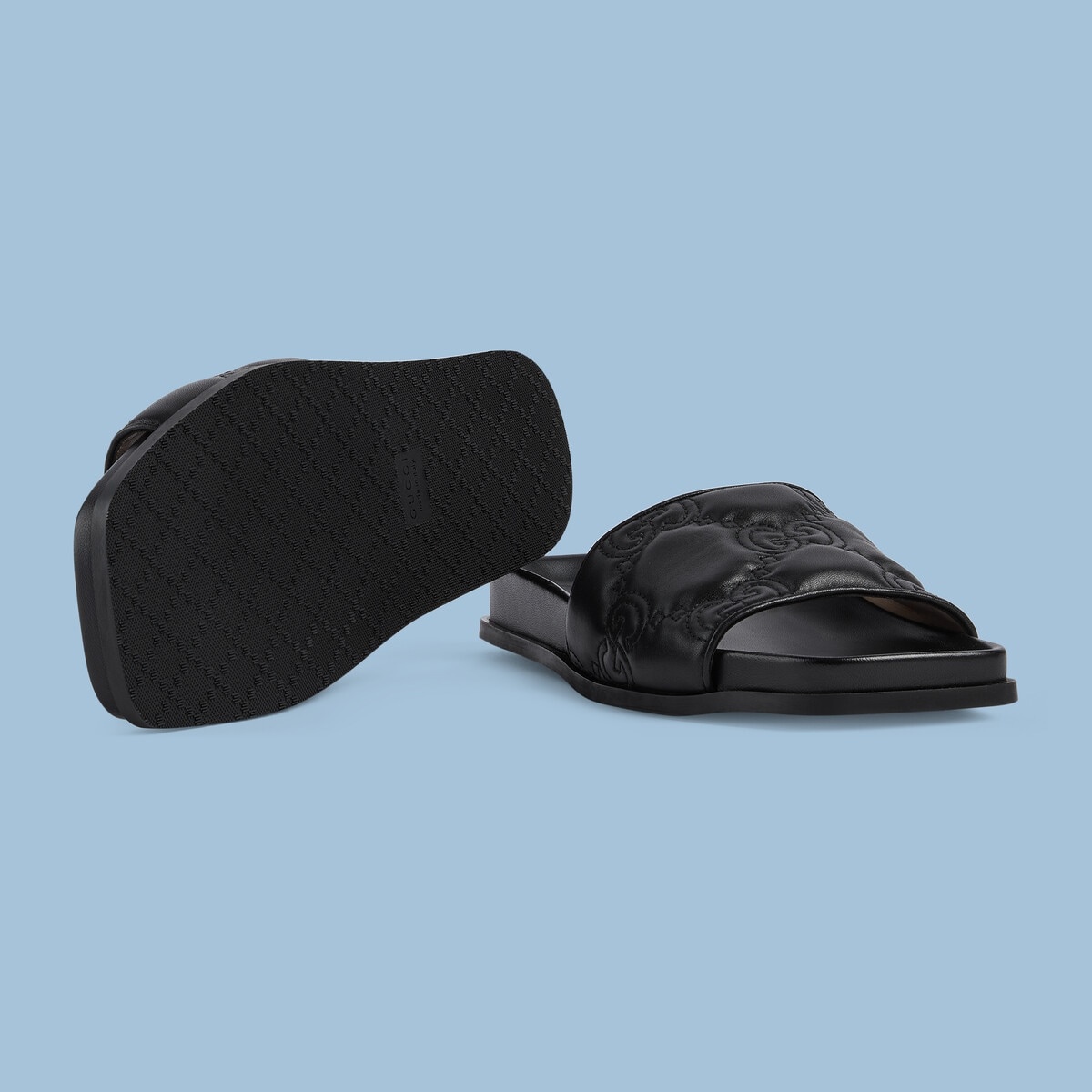 Women's GG matelassé slide sandal - 6