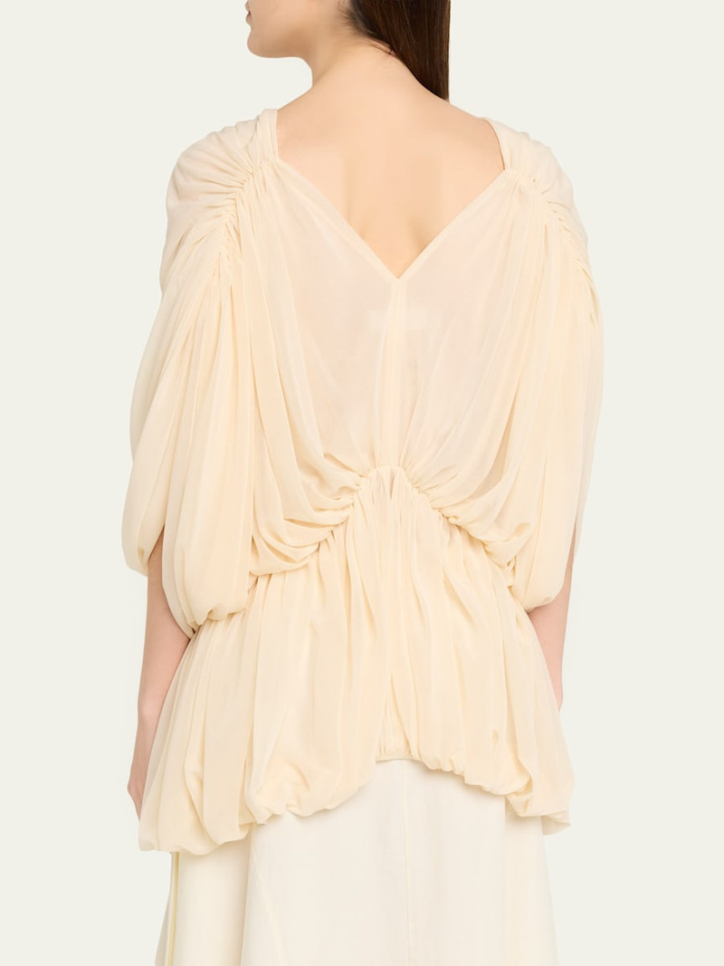 Lenore Draped Deep V-Neck Top 3
