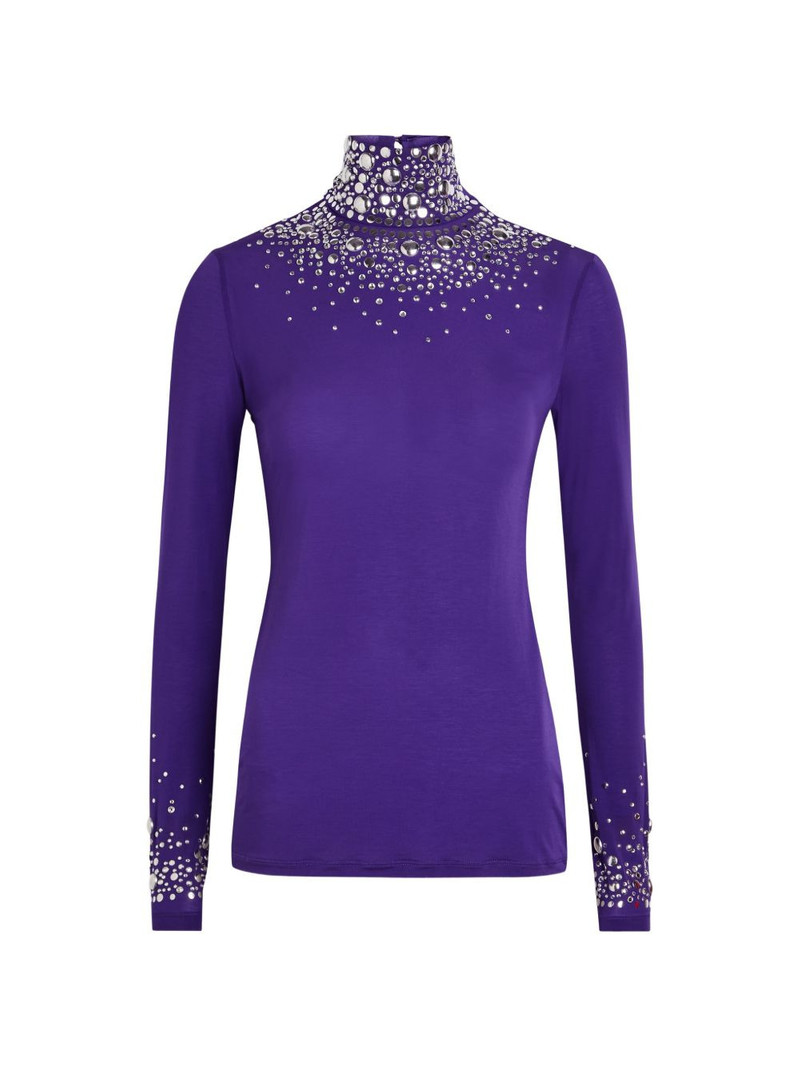 embellished roll-neck top 1