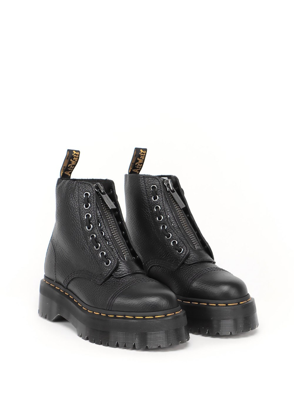 `Sinclair` Leather Platform Boots - 2