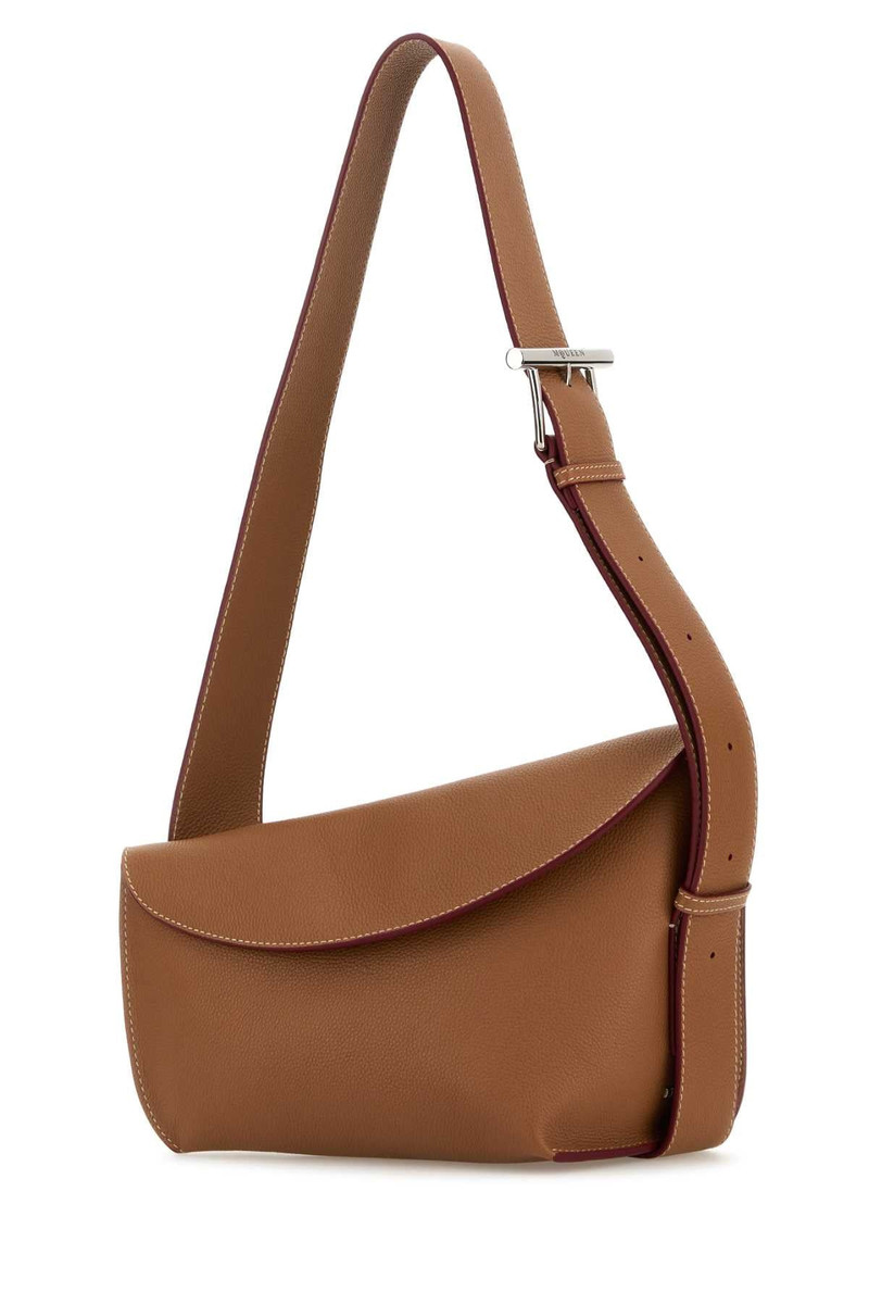 Alexander McQueen Alexander Mcqueen Women Caramel Large Sling T-Bar Crossbody Bag outlook