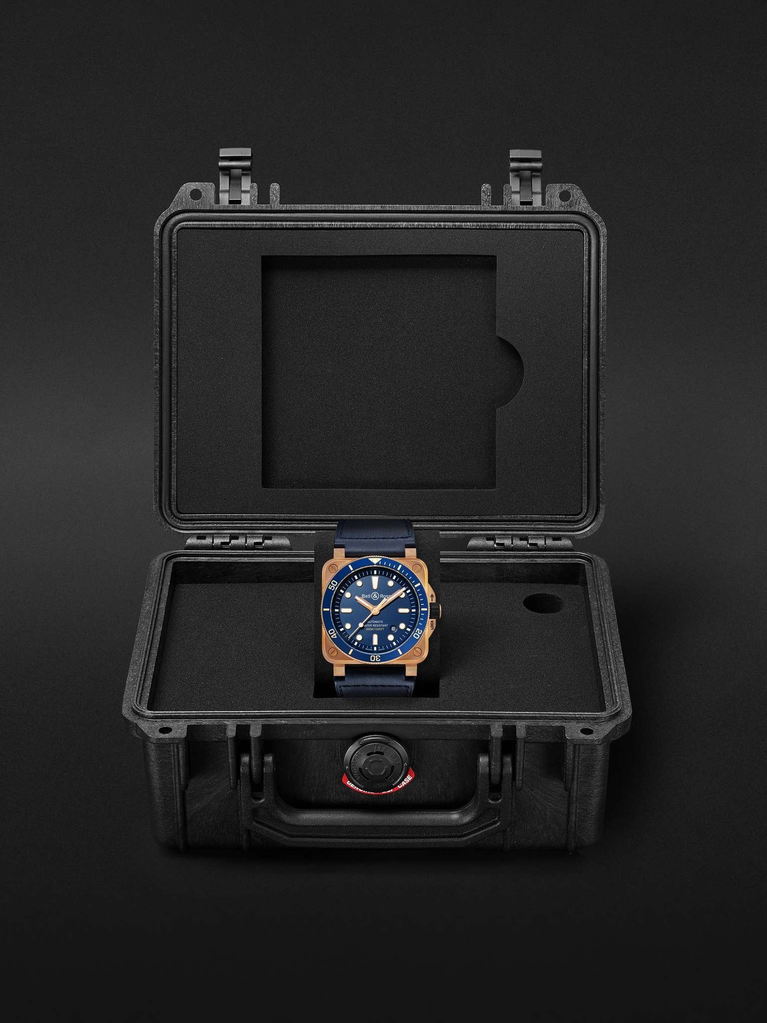 BR 03-92 Limited Edition Diver Blue Bronze Automatic 42mm Bronze and Leather Watch, Ref. No. BR0392- - 8