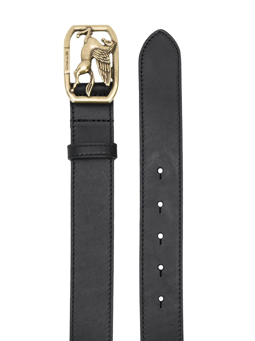 logo buckle belt - 2