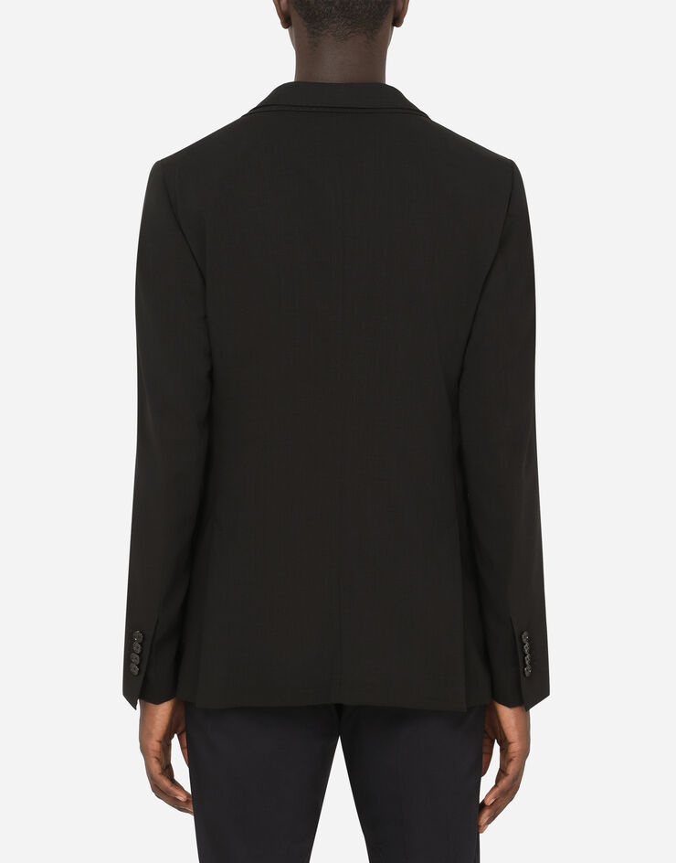 Wool gauze jacket with double lapels - 3