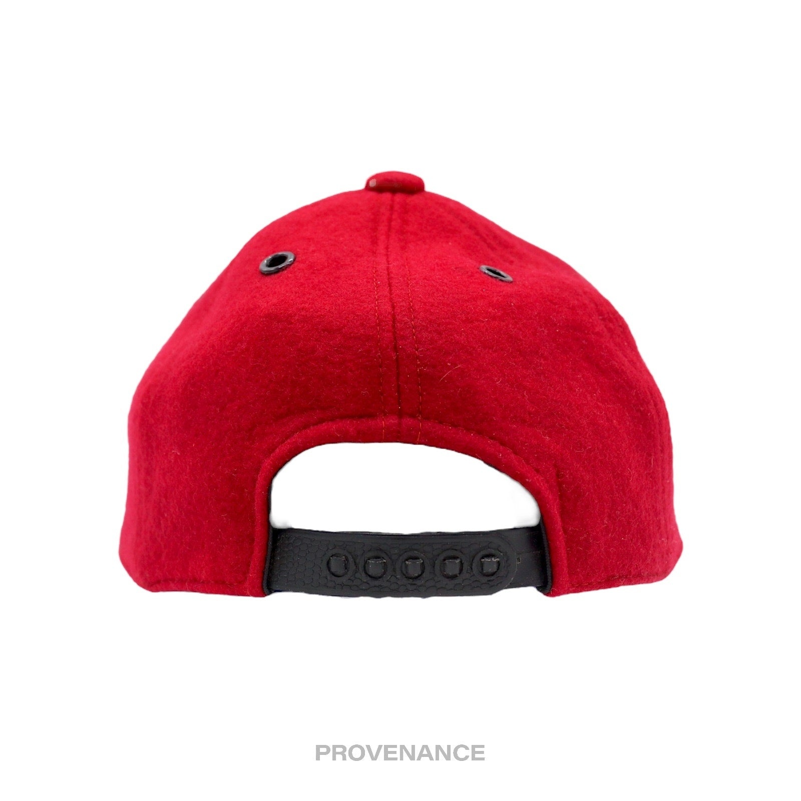 Dior Christian Dior CD Sports Snap Back Cap - Red Black Wool  Dior Red Knit Hat with White Logo main image 0
