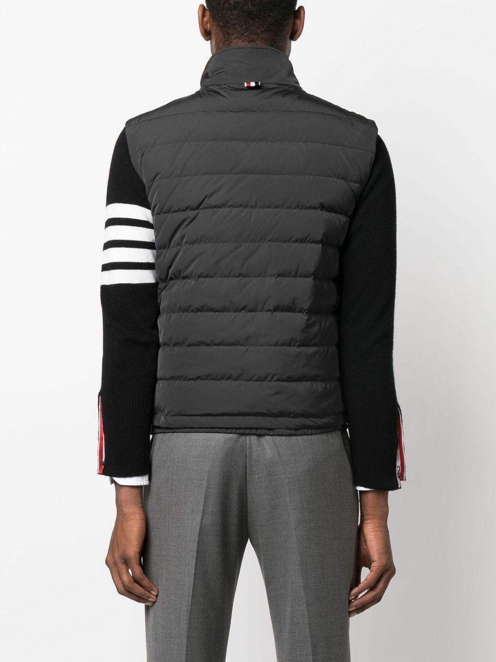stripe-detail padded gilet - 4