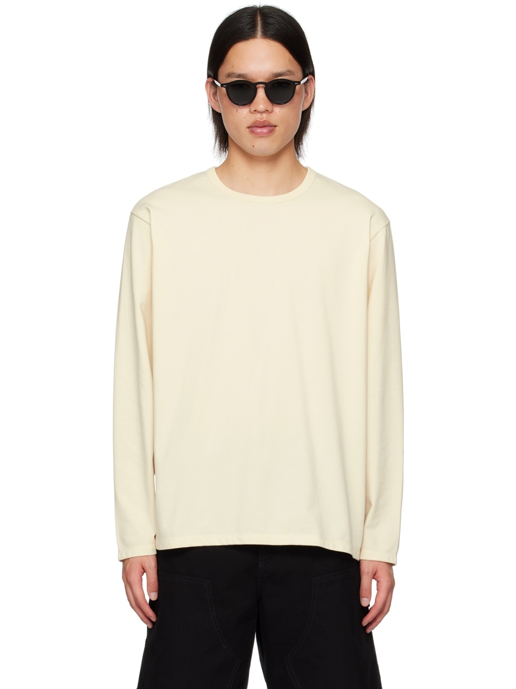 Beige COOLMAX Long Sleeve T-Shirt - 1