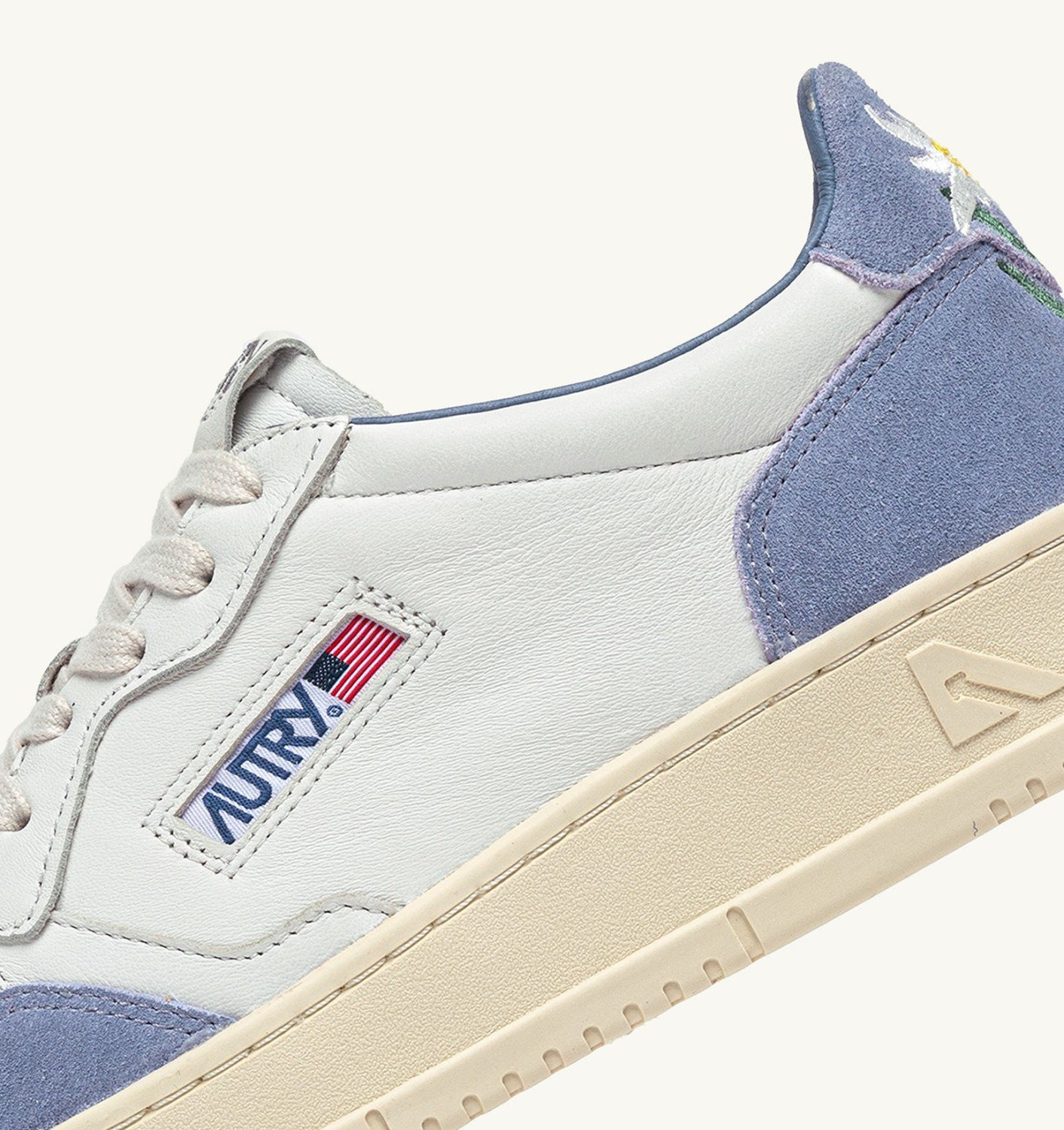 MEDALIST LOW SNEAKERS IN SUEDE AND LEATHER COLOR WHITE AND CLAUDIA - 6