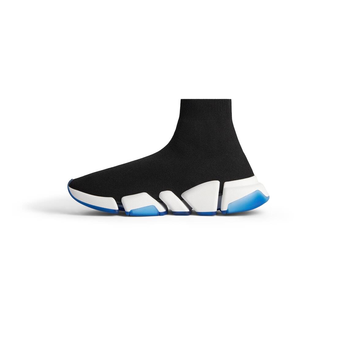 Men's Speed 2.0 Clear Sole Recycled Knit Sneaker in Black - 4
