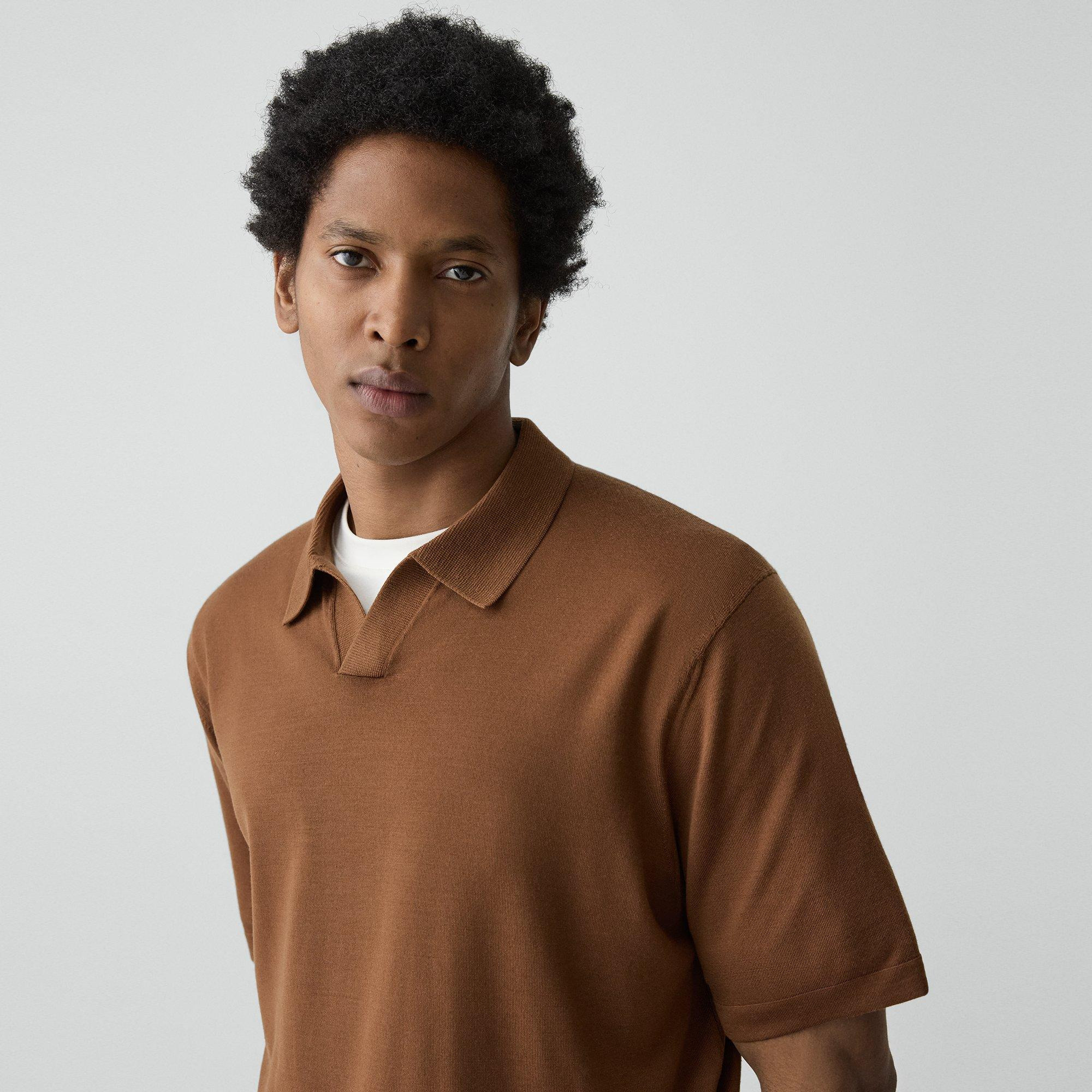 Relaxed Polo Shirt in Regal Wool - 5
