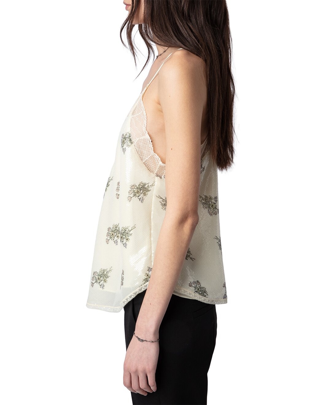 Zadig & Voltaire Christy Sequins Flowers Tank - 3