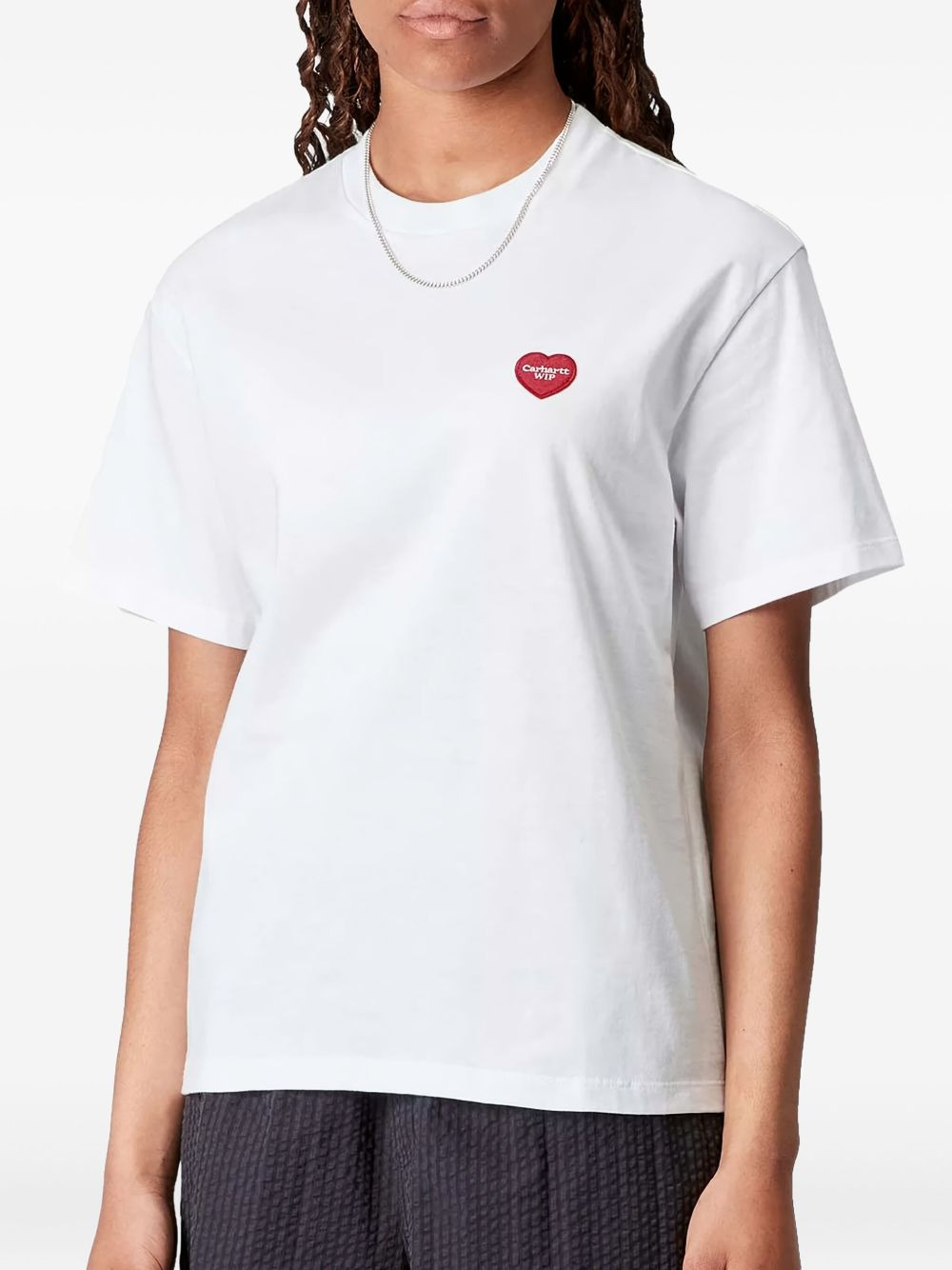 heart-print T-shirt - 3
