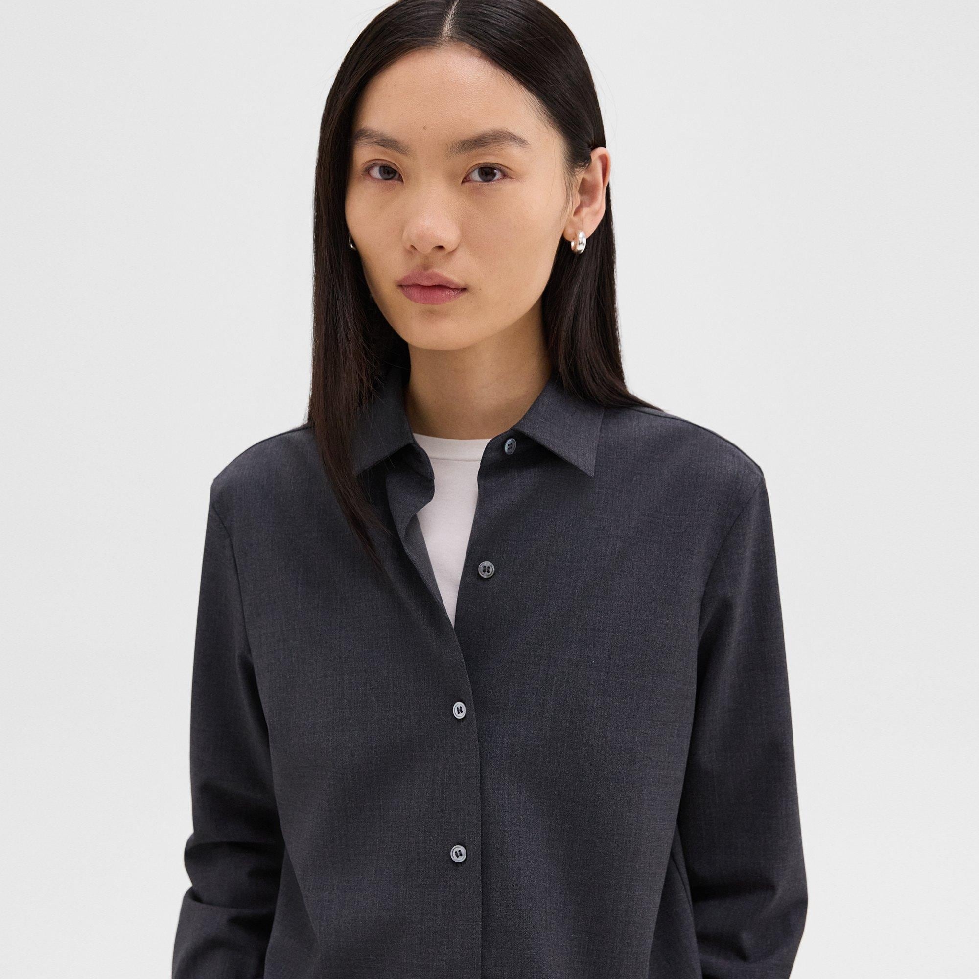 Straight Shirt in Good Wool - 5