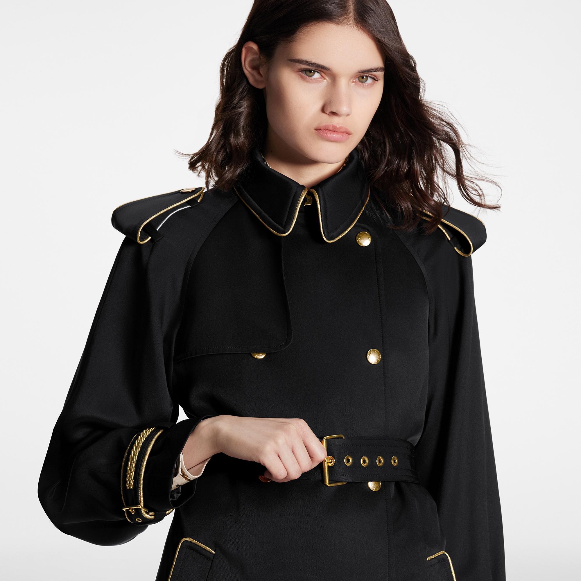 Military Braid Trench Coat - 4