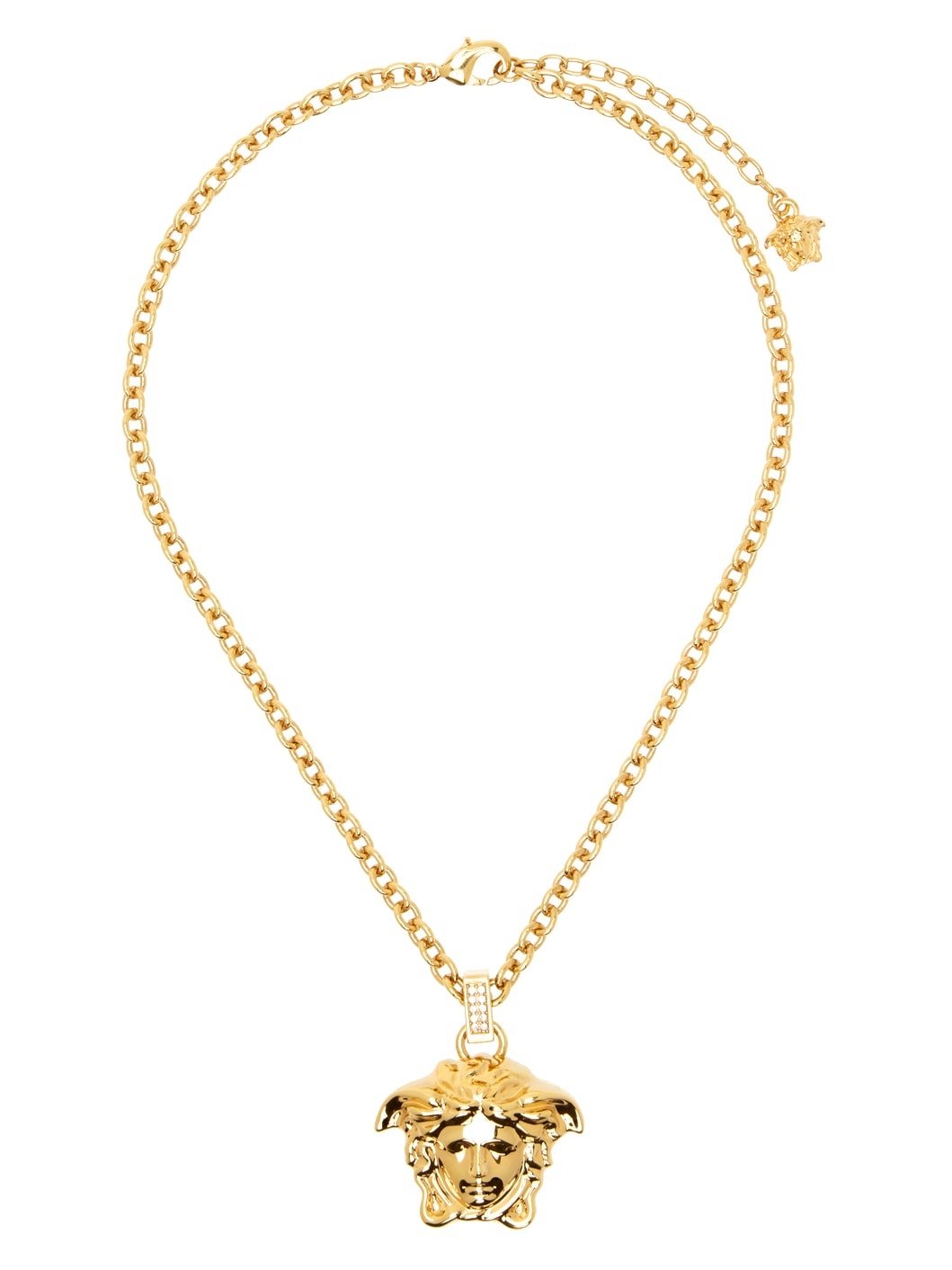 Gold Crystal 'La Medusa' Necklace - 1