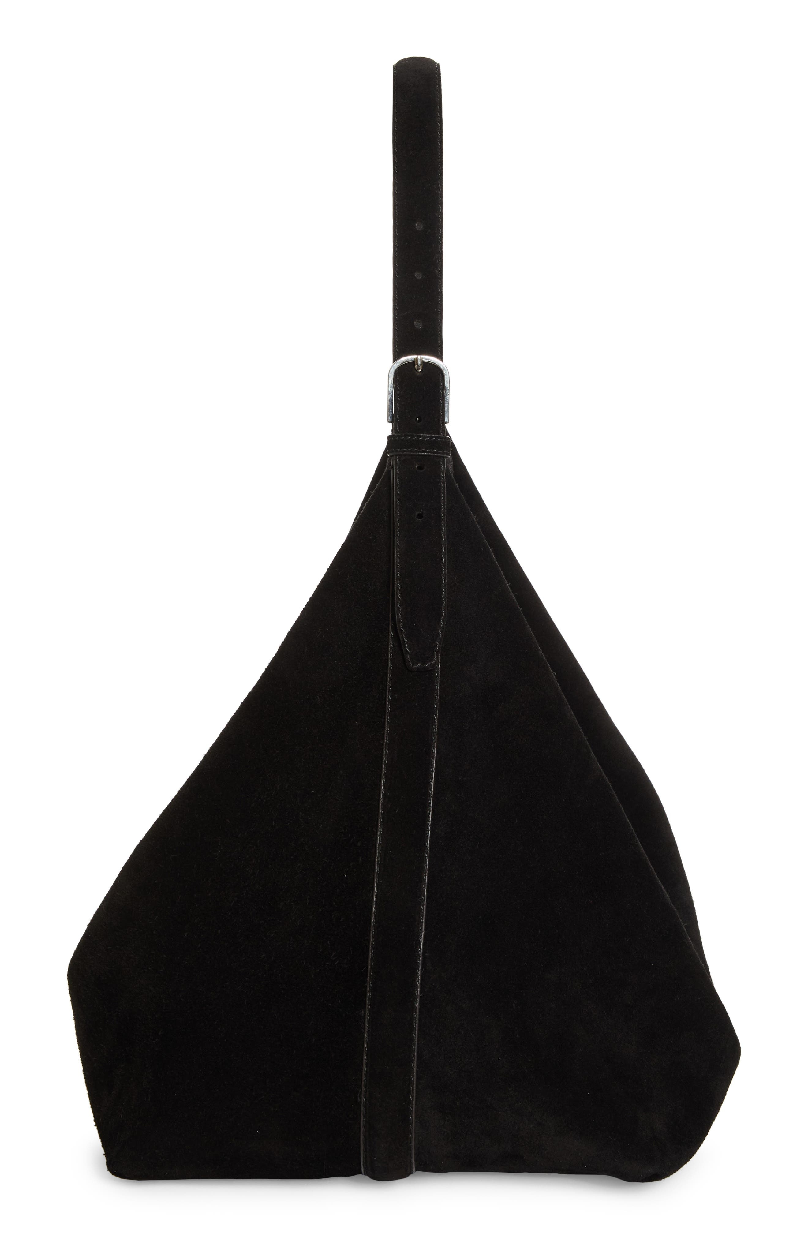 TOTEME Belt Strap Suede Hobo Bag in Espresso at Nordstrom - 6