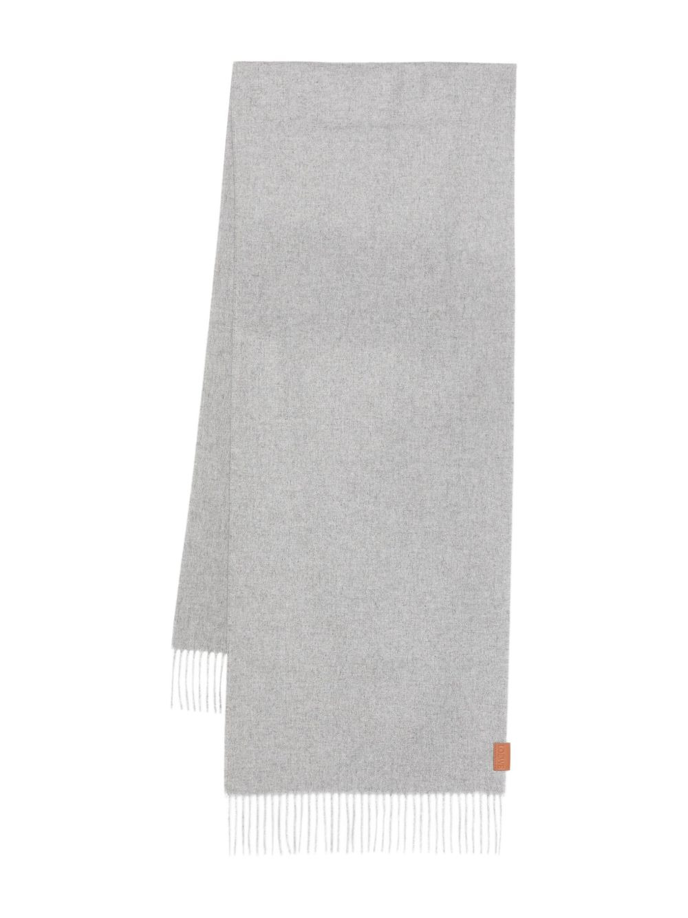 fringed-edges cashmere scarf - 1