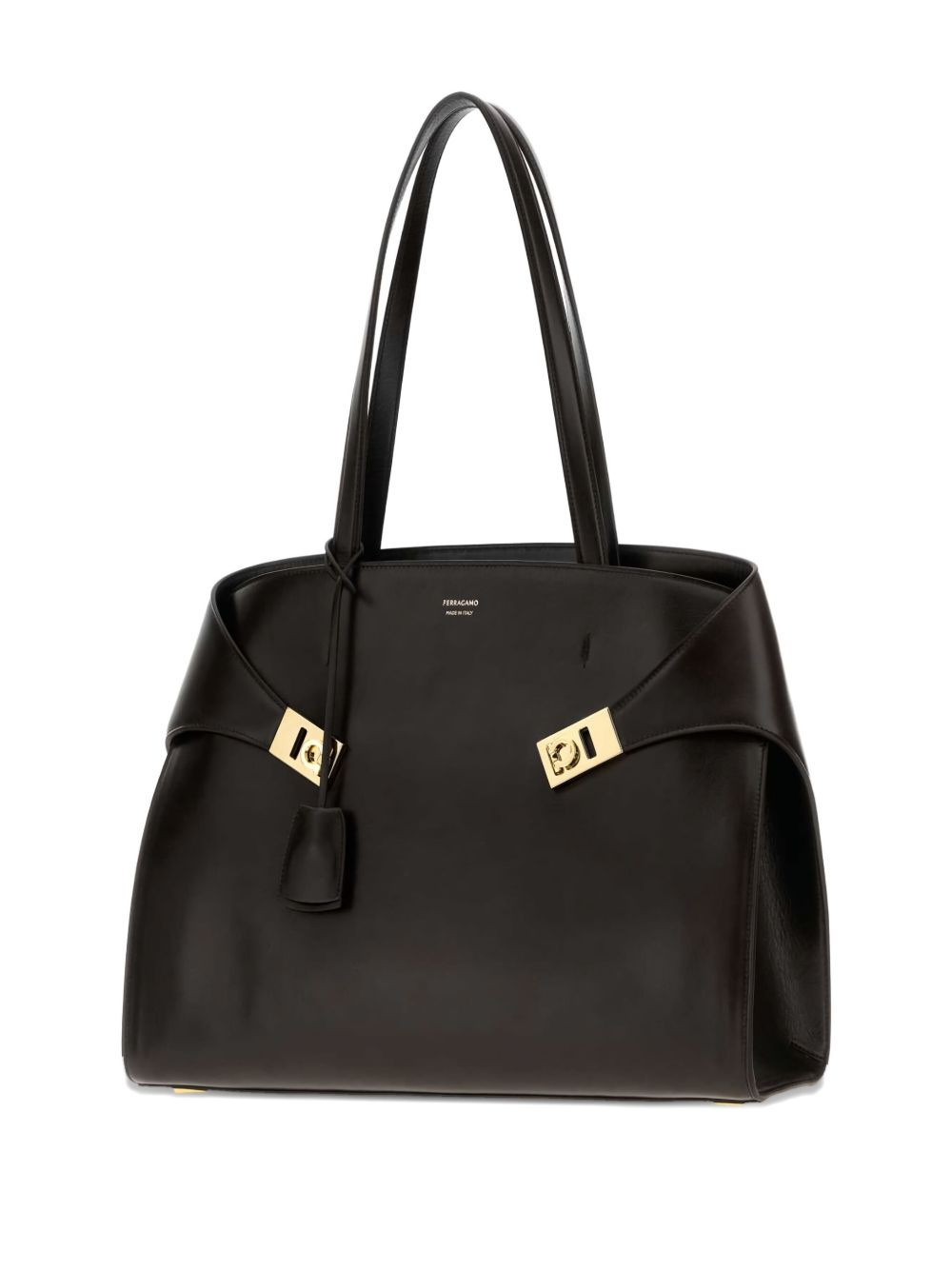 Hug clasp-detail tote bag - 3