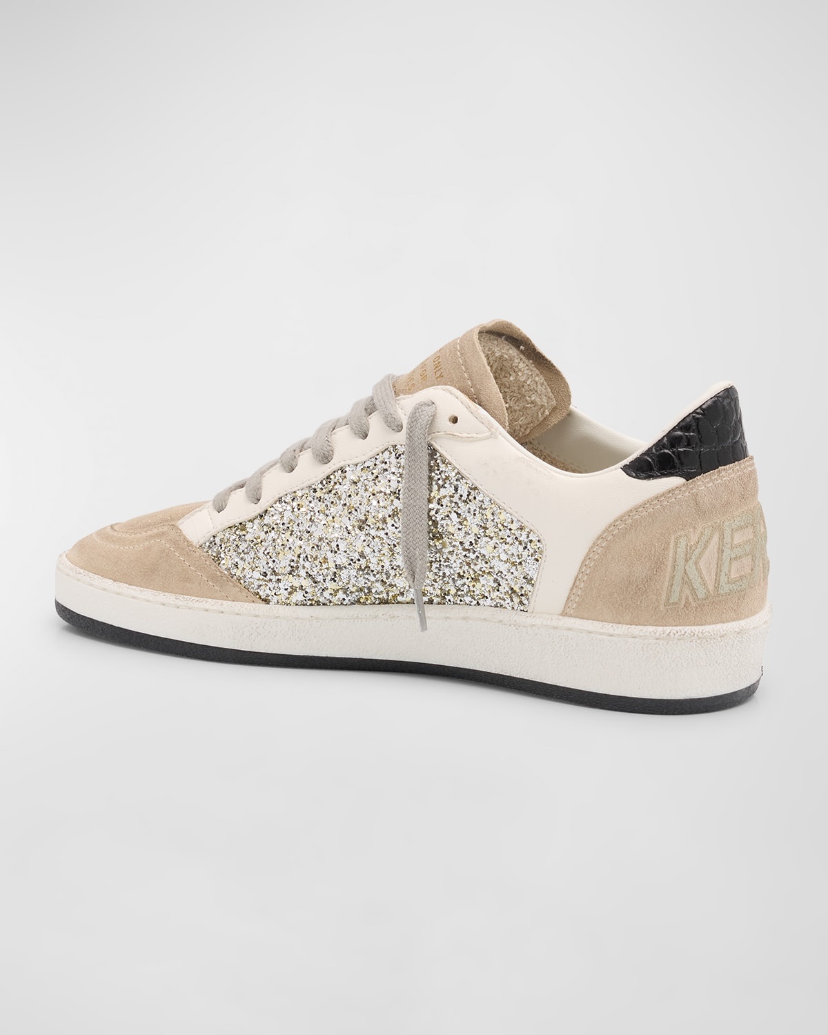 Ballstar Suede Glitter Low-Top Sneakers - 5