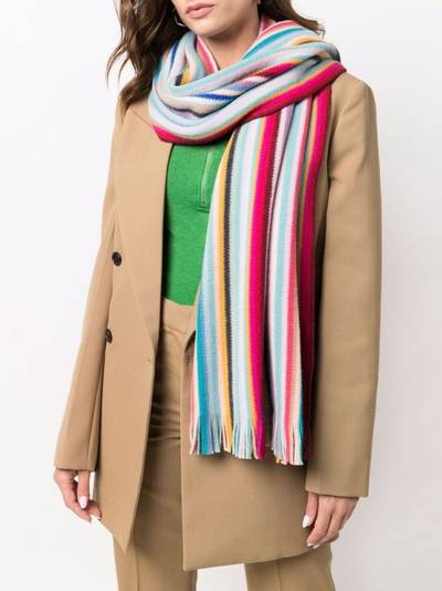 Paul Smith striped wool scarf outlook