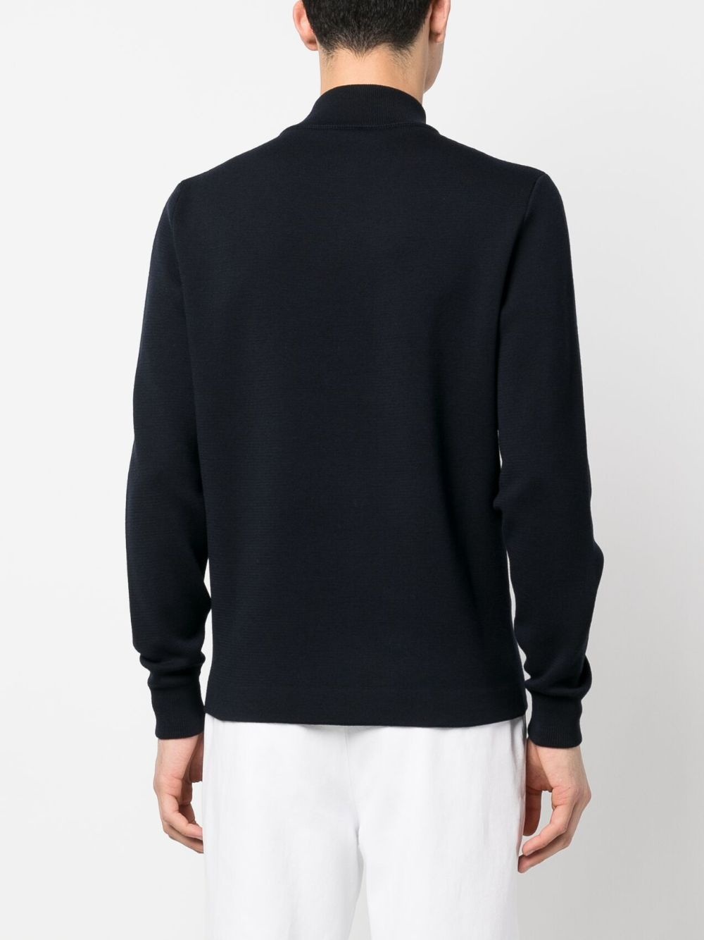 zip-up virgin-wool sweatshirt - 4